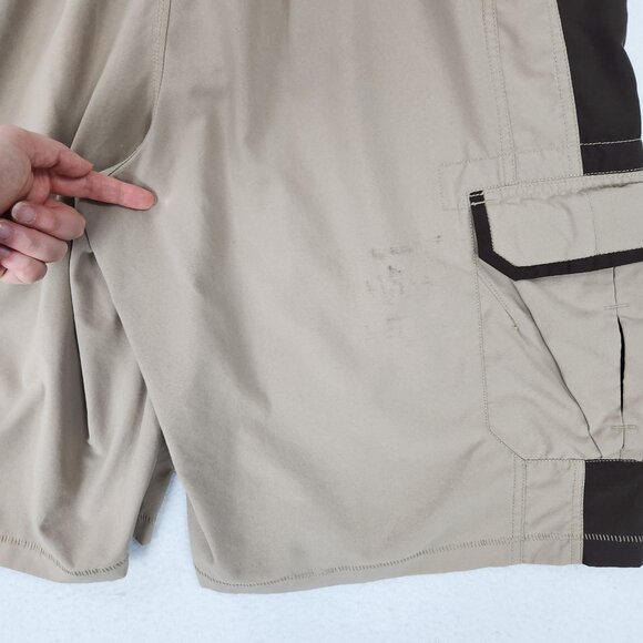 Nike Swim Trunks Mens XXL Tan Black Cargo Hybrid Shorts Utility Board Casual - Picture 10 of 16